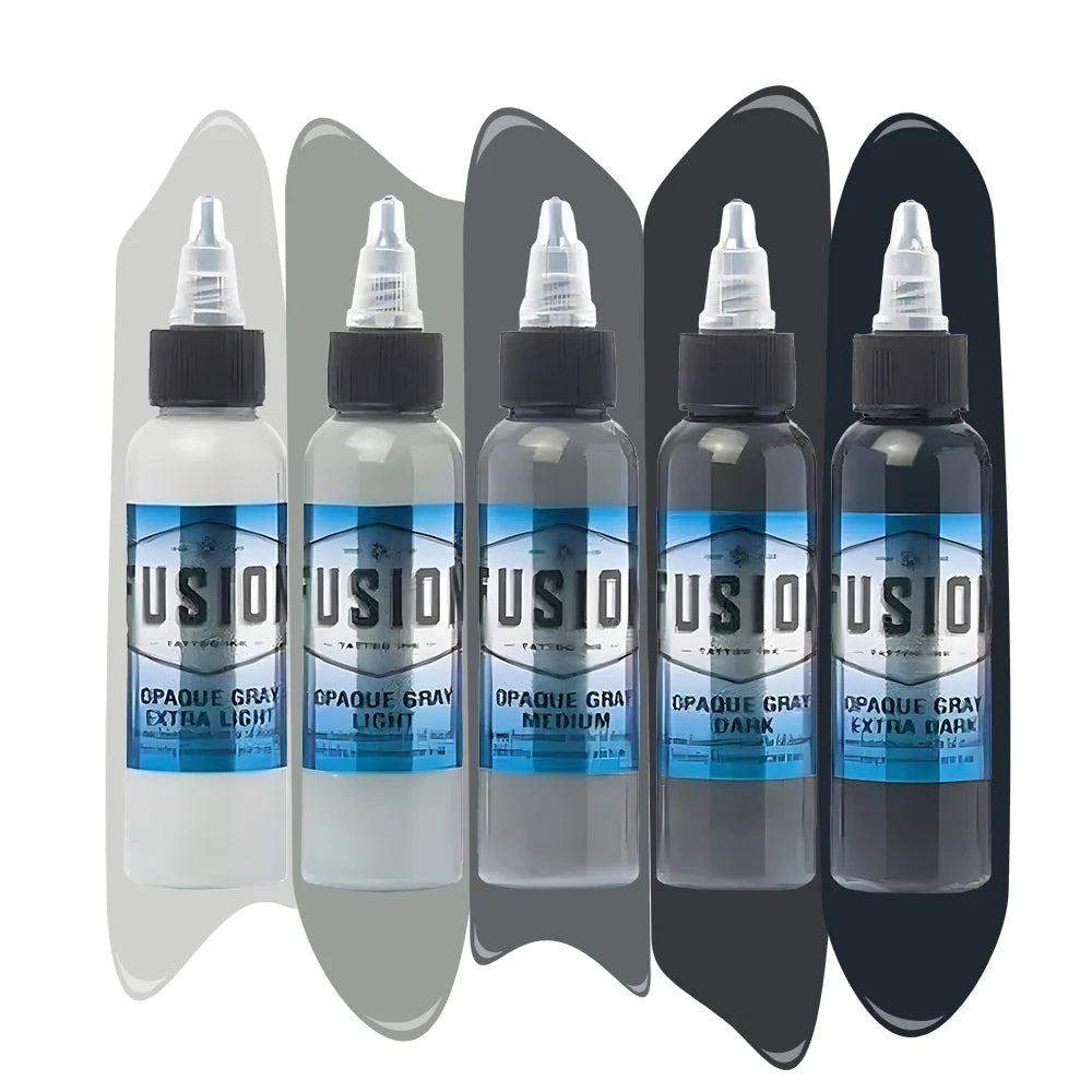 Opaque Gray 5-Pack Set — Fusion Tattoo Ink