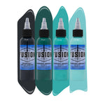 Gradient Green with White 4-Pack — Fusion Tattoo Ink — 1oz