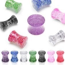 Glitter Double Saddle Flare Plug