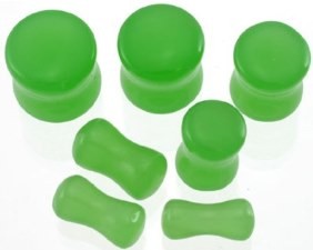 Green Jade Quartz Stone Saddle Plug