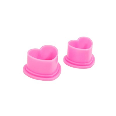 Heart Ink Caps by Saferly - Bag of 500 - Choose color & size