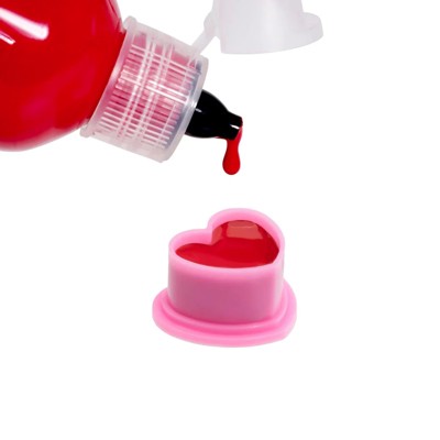 Heart Ink Caps by Saferly - Bag of 500 - Choose color & size