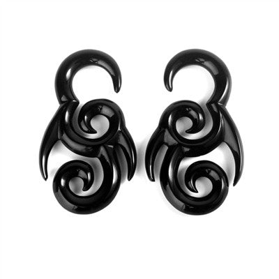 High Polish Black Water Buffalo Horn Hanger