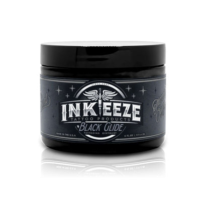 INK-EEZE Black Glide Tattoo Ointment - 6oz Jar