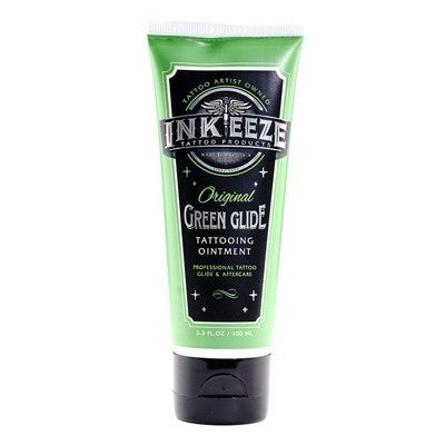 INK-EEZE Green Glide Tattoo Ointment - 3.3oz Tube
