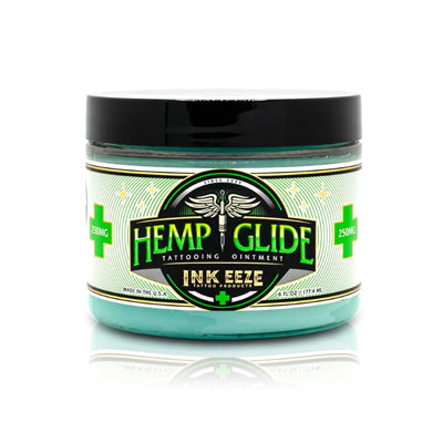 INK-EEZE Hemp Glide Tattoo Ointment - 6oz Jar
