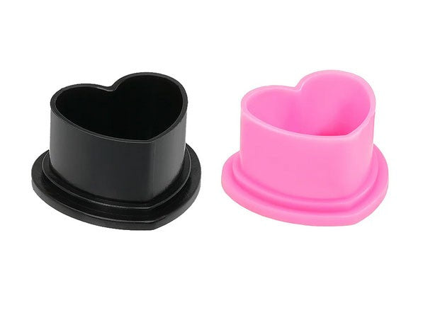 Heart Ink Caps by Saferly - Bag of 500 - Choose color & size