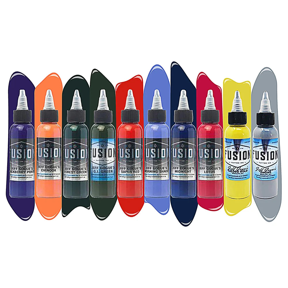 Jeff Gogue 10-Color Palette Signature Set - Fusion Tattoo Ink
