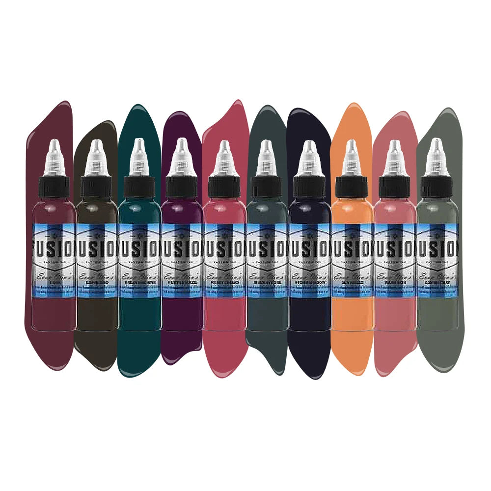 Evan Olin 10-Color Palette Signature Set - Fusion Tattoo Ink