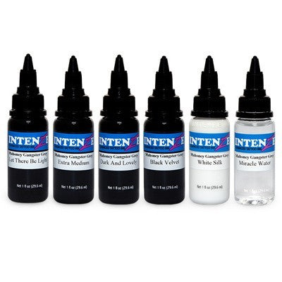 Mark Mahoney Gangster Grey Set - Intenze Tattoo Ink