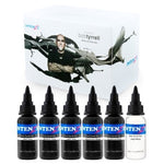 Bob Tyrrell Advanced Black and Grey Tattoo Ink Formula Set - Intenze Tattoo Ink