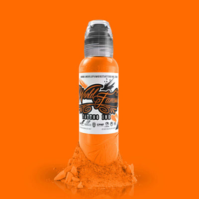 World Famous Tattoo Ink - Jay Freestyle Watercolor Ink - Orange