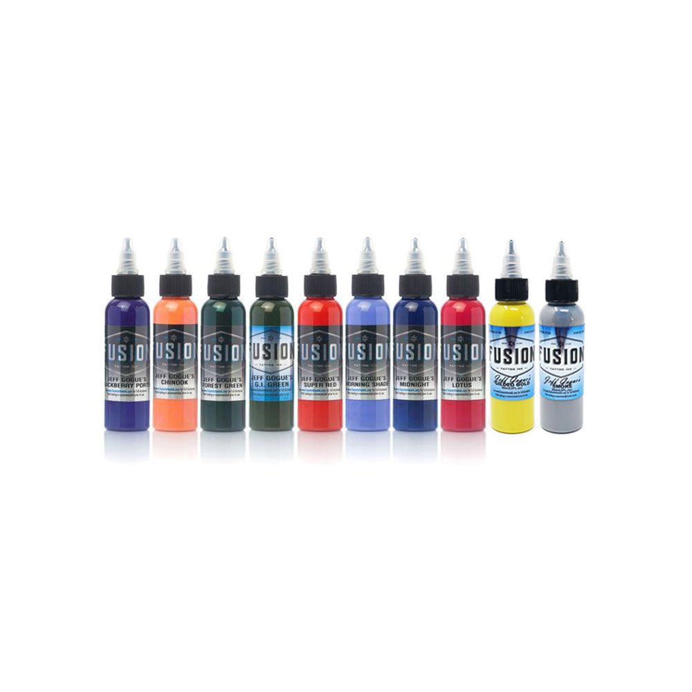 Jeff Gogue 10-Color Palette Signature Set - Fusion Tattoo Ink