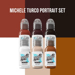World Famous Tattoo Ink -Michele Turco Color Portrait Set - 6 Bottles