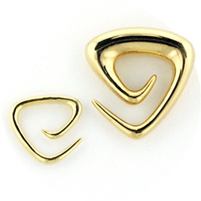 Long Tri-rals in Gold Plated Sterling Silver