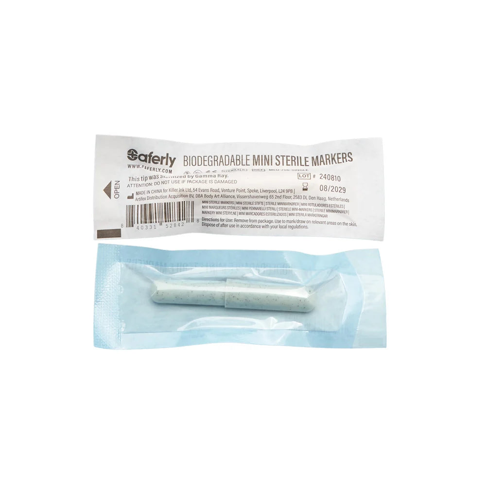 Saferly Sterile Biodegradable Mini Markers - Box of 30