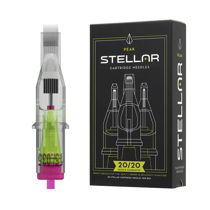 Peak Stellar Needle Cartridges — Curved Magnums — Box of 20