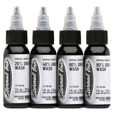Marshall Bennett Gray Wash Signature Series - Eternal Tattoo Ink - 4 Bottles