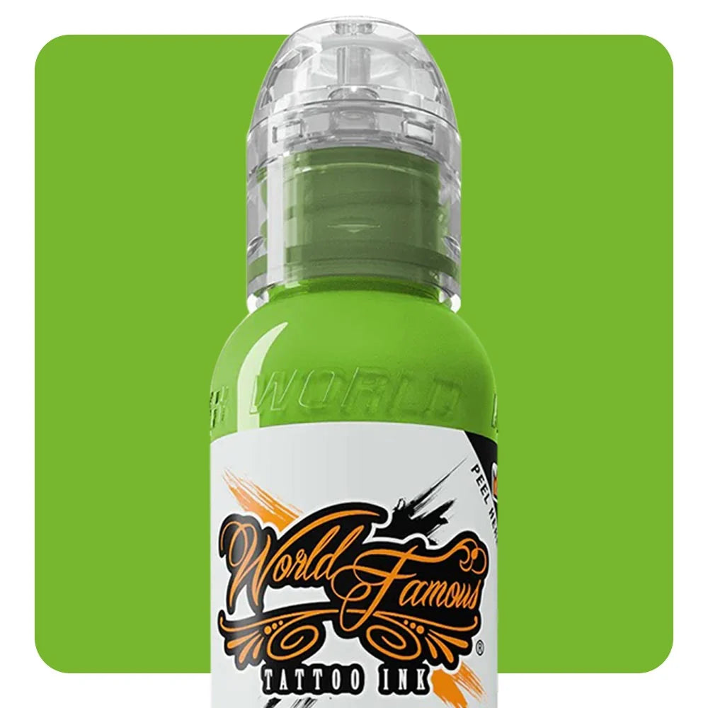 World Famous Tattoo Ink - Master Mike Asian Tattoo - Money Frog Green