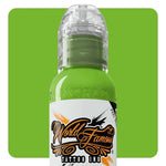 World Famous Tattoo Ink - Master Mike Asian Tattoo - Money Frog Green