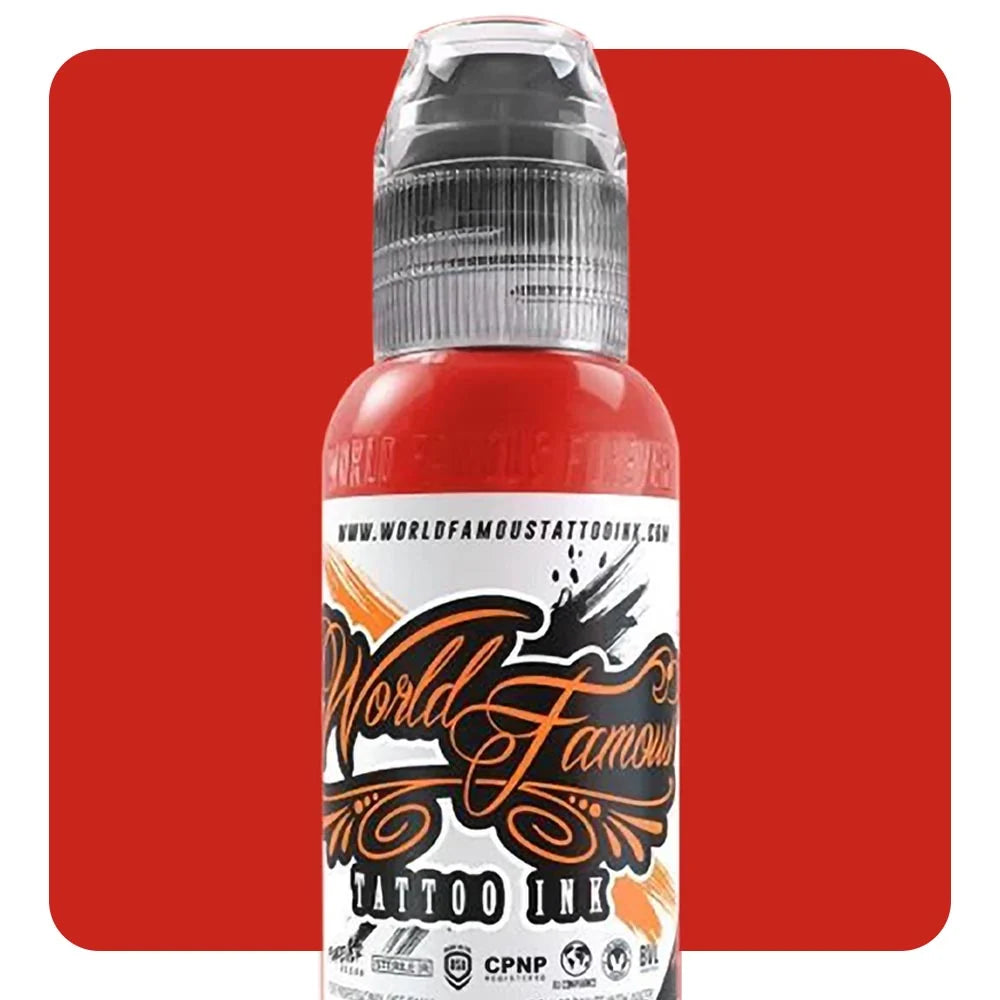 World Famous Tattoo Ink - Mayon Lava Red