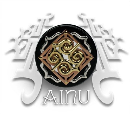 Mixed Metal Organic Black Dogwood Plugs - Silver & Shaku-Do - Ainu-Mandala
