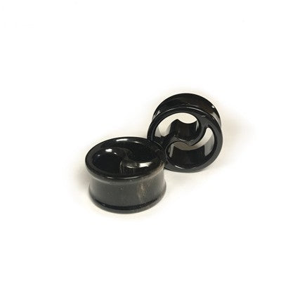 Negative Space Eyelets Black Water Buffalo Horn - Style 2