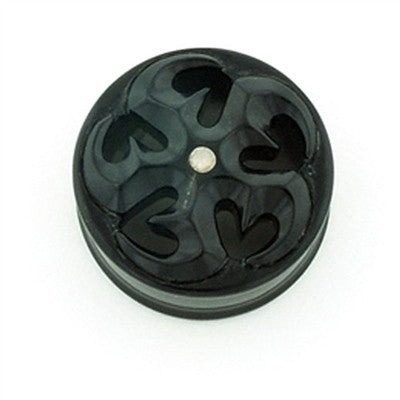 Negative Space Eyelets Black Dogwood with Silver - Style 10