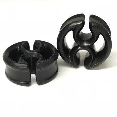 Negative Space Plugs in Black Dogwood - PBDNS4