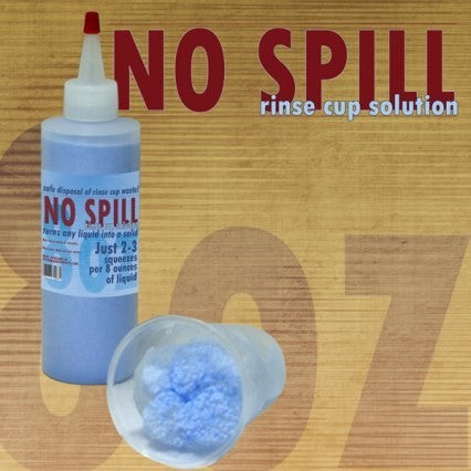 No Spill - 8oz. Rinse Cup Solution - Liquid Solidifier