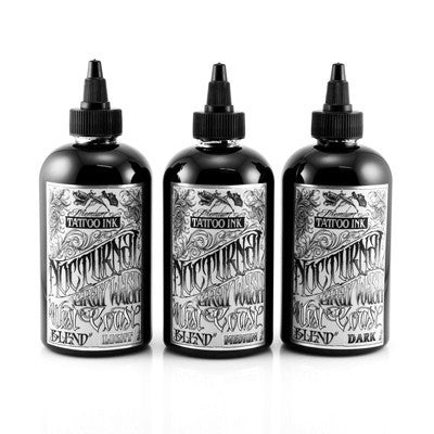 Nocturnal Tattoo Ink - West Coast Blend - 3 Bottle Grey Wash Set