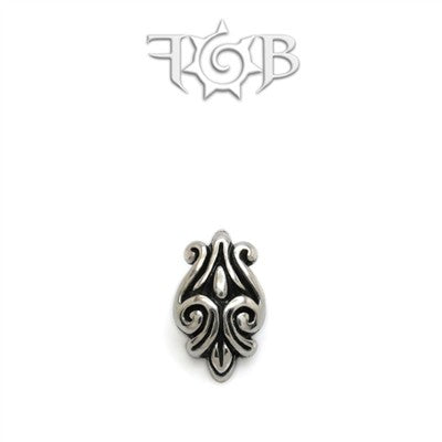 Nouveau 3 - 14g Threaded Ends - Sterling Silver