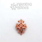 Nouveau 4 - 14g Threaded Ends in 18k Gold Plating