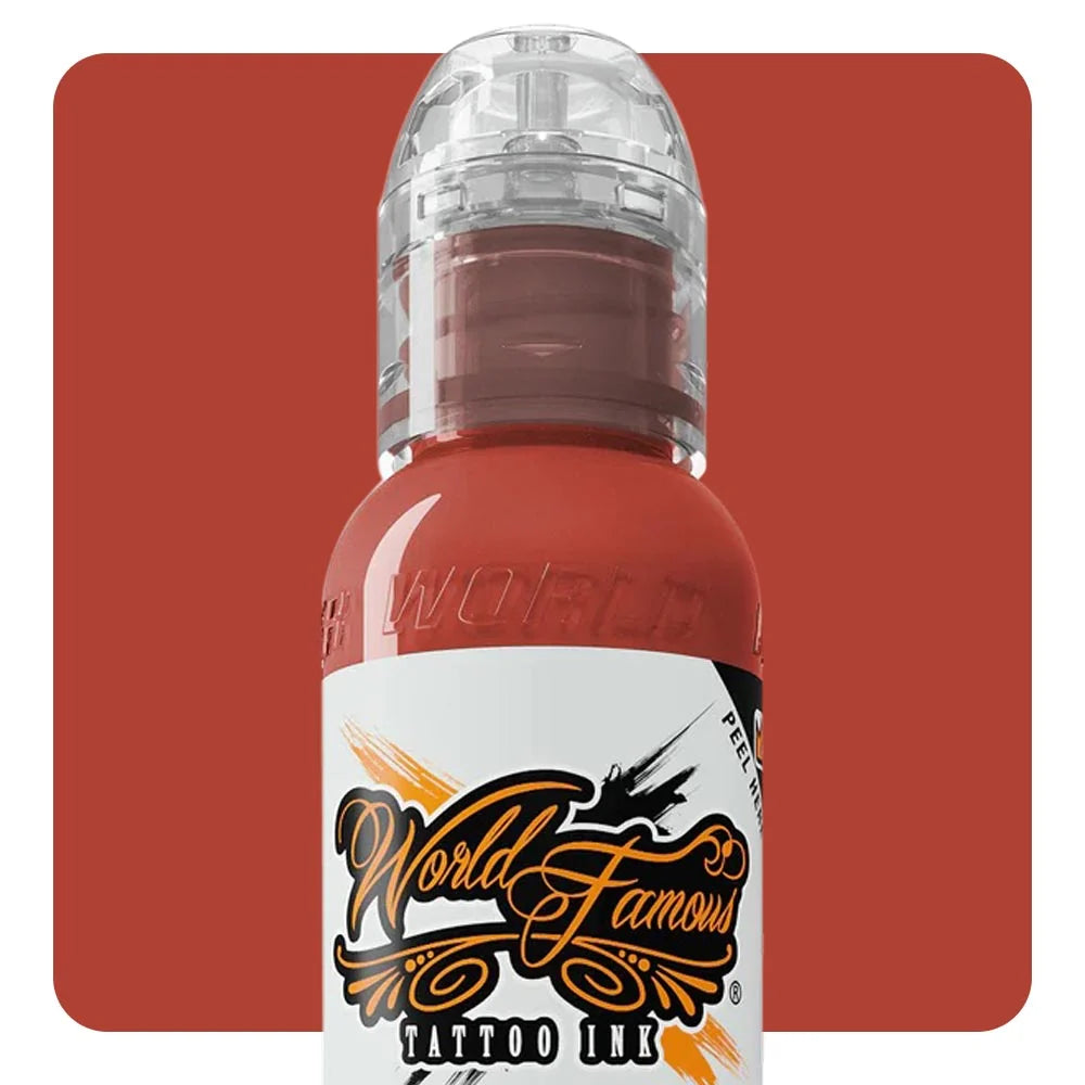 World Famous Tattoo Ink - Oleg Shepelenko Realism Color Ink - Brick Red