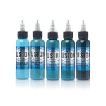 Opaque Blue 5 Pack - Fusion Tattoo Ink