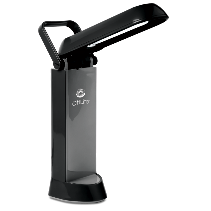 OttLite Black 13w Folding Task Lamp