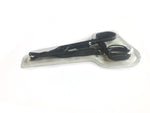 P-Clamp Box of 30 Disposable Black Plastic Piercing Forceps - Pre-Sterile Pennington - Open Triangle