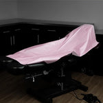 PINK Saferly 1-Ply Drape Sheets - 40" x 60" - Case of 100