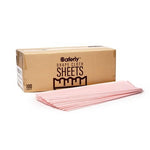 PINK Saferly 1-Ply Drape Sheets - 40" x 60" - Case of 100