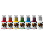 World Famous Tattoo Ink — 1/2oz Simple 7-Color Ink Set