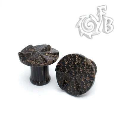 Coconut Wood - Classic Carved Cap Plugs