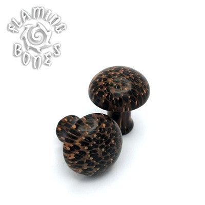 Palm Wood - Classic Domed Cap Plugs