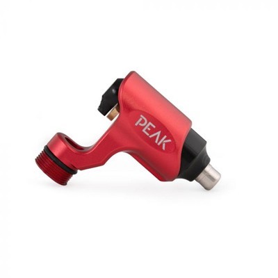 Peak Tanza Rotary Tattoo Machine and Axi Grip Set in Red