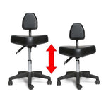 Precision Professional Tattoo Stool - Black and Silver