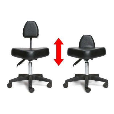 Precision Professional Tattoo Stool - Black and Silver