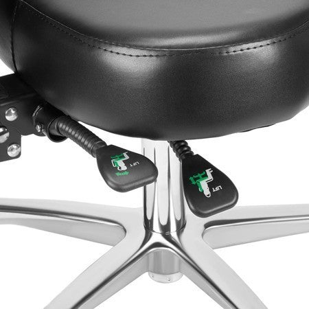 Precision Professional Tattoo Stool - Black and Silver