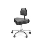 Precision Professional Tattoo Stool - Black and Silver