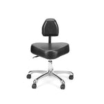 Precision Professional Tattoo Stool - Black and Silver