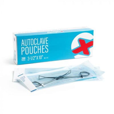 Saferly Sterile Pouches - 3-1/2" x 10" - Box of 200