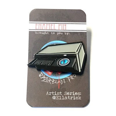 Razorblade Artist Series Pins - Full Color Enamel Thermofax